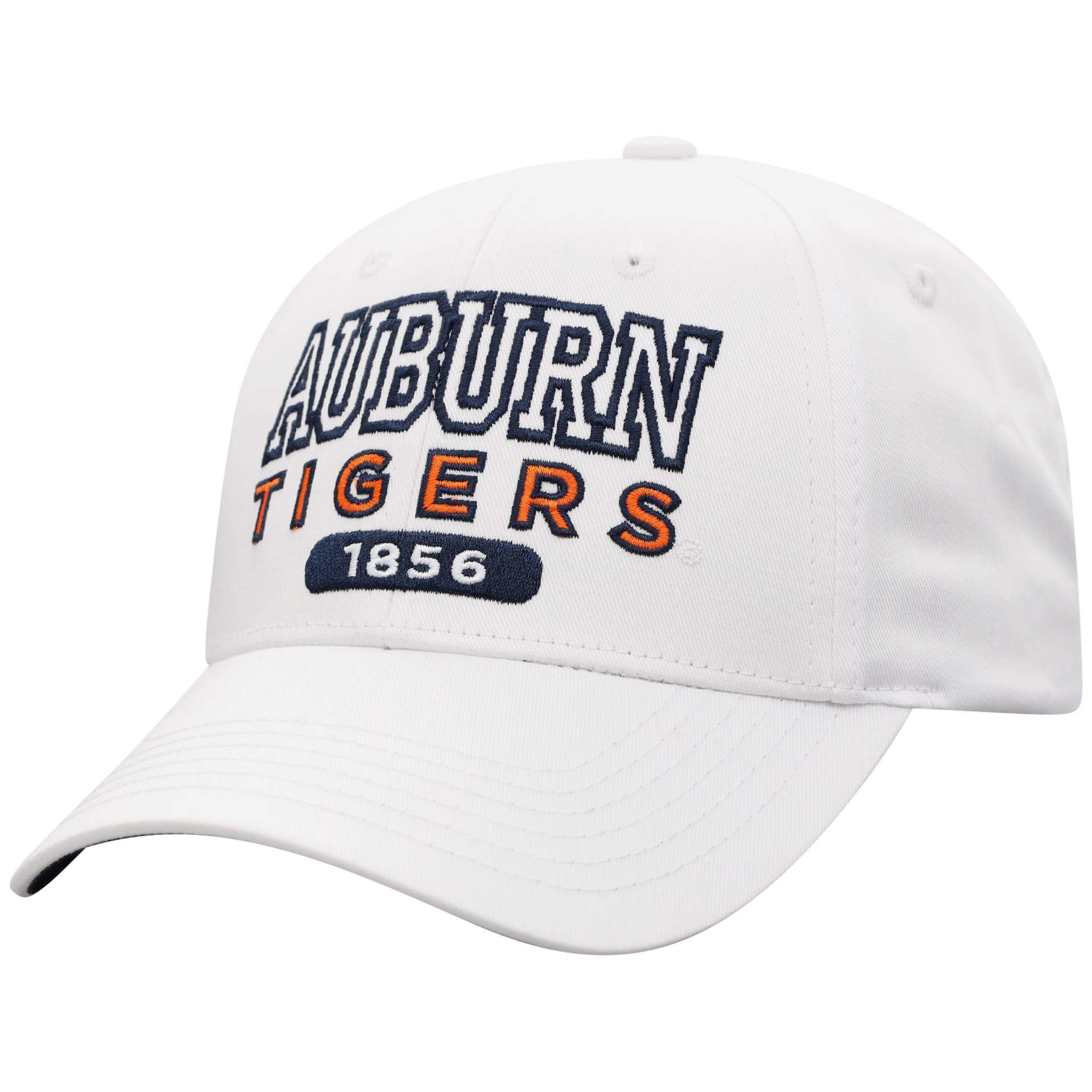 slide 1 of 2, NCAA Auburn Tigers Men's White Twill Structured Snapback Hat, 1 ct