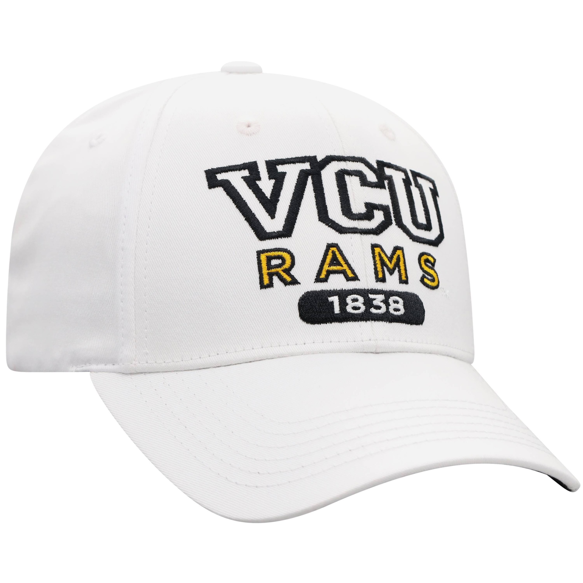 slide 1 of 2, NCAA VCU Rams Men's White Twill Structured Snapback Hat, 1 ct