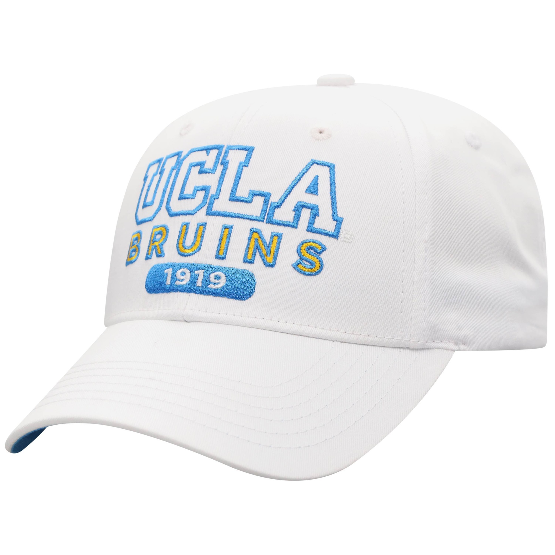 slide 1 of 2, NCAA UCLA Bruins Men's White Twill Structured Snapback Hat, 1 ct