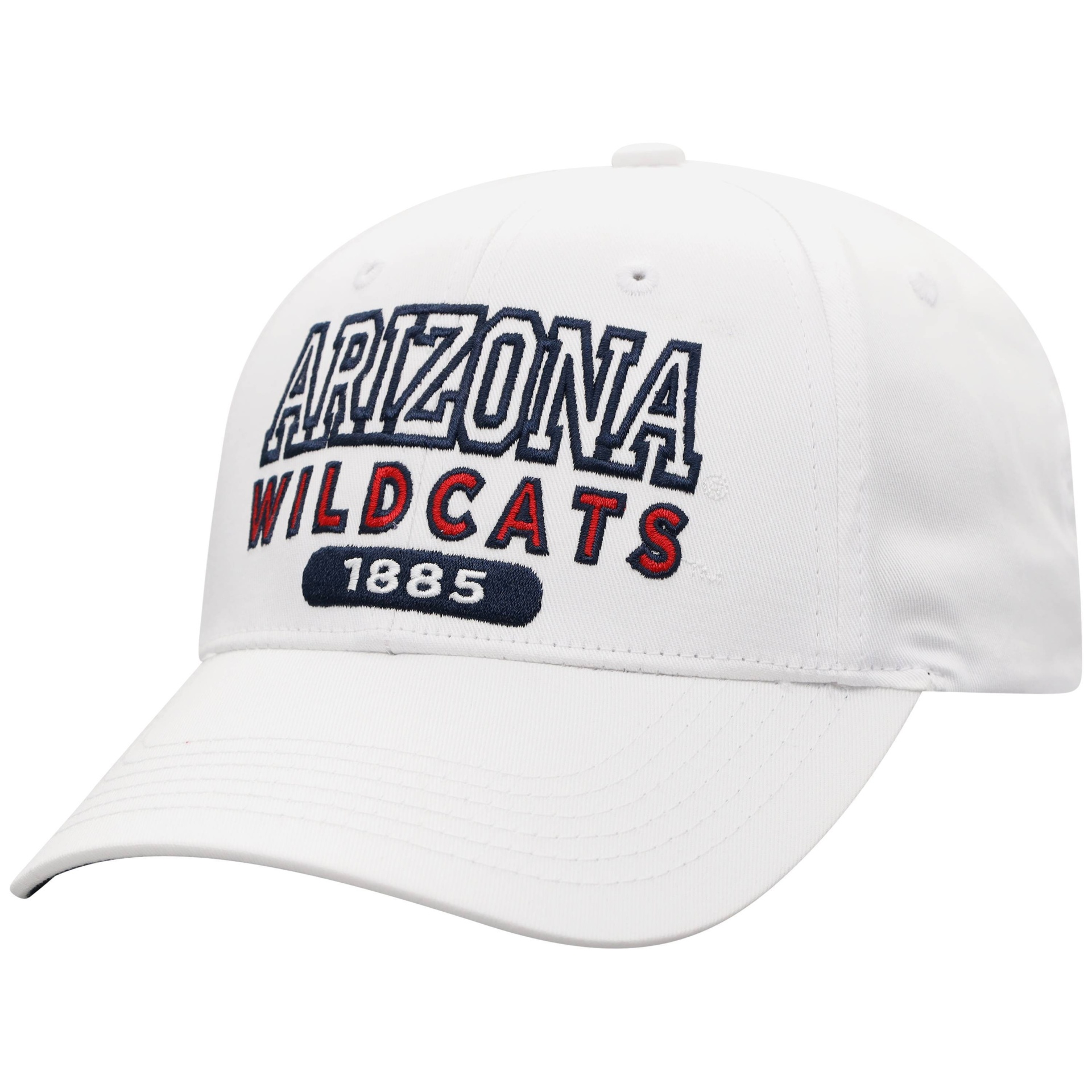 slide 1 of 2, NCAA Arizona Wildcats Men's White Twill Structured Snapback Hat, 1 ct