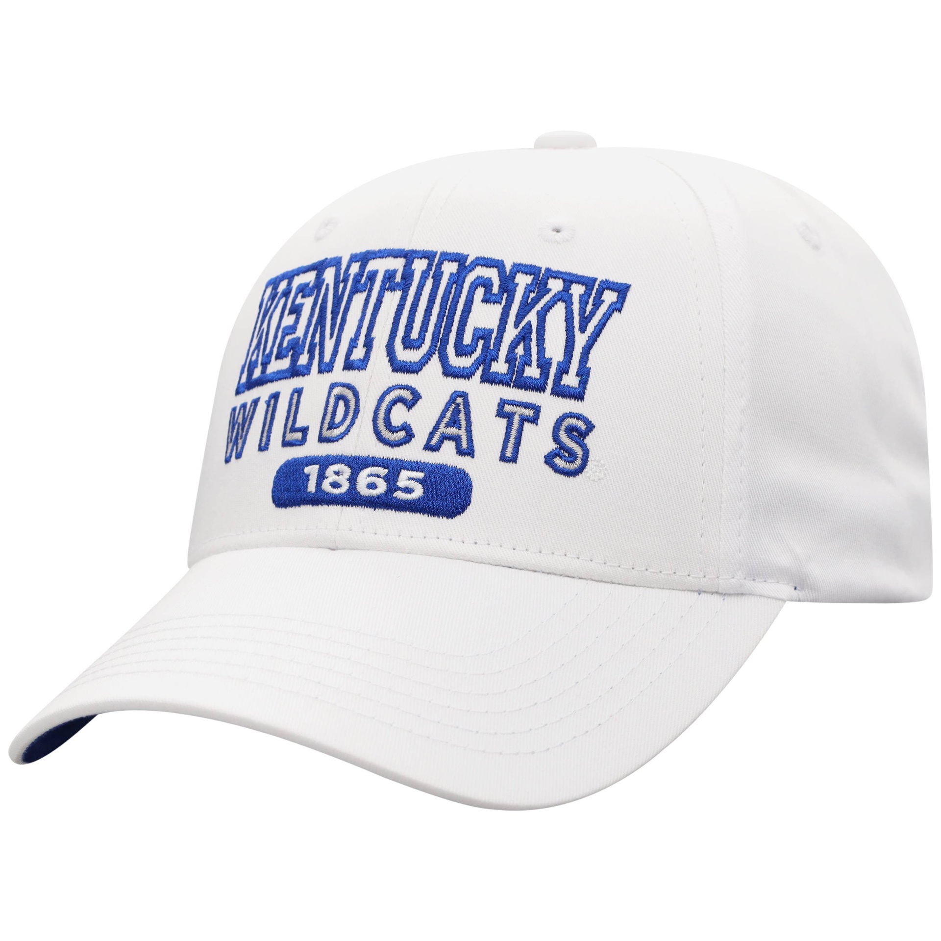 slide 1 of 2, NCAA Kentucky Wildcats Men's White Twill Structured Snapback Hat, 1 ct