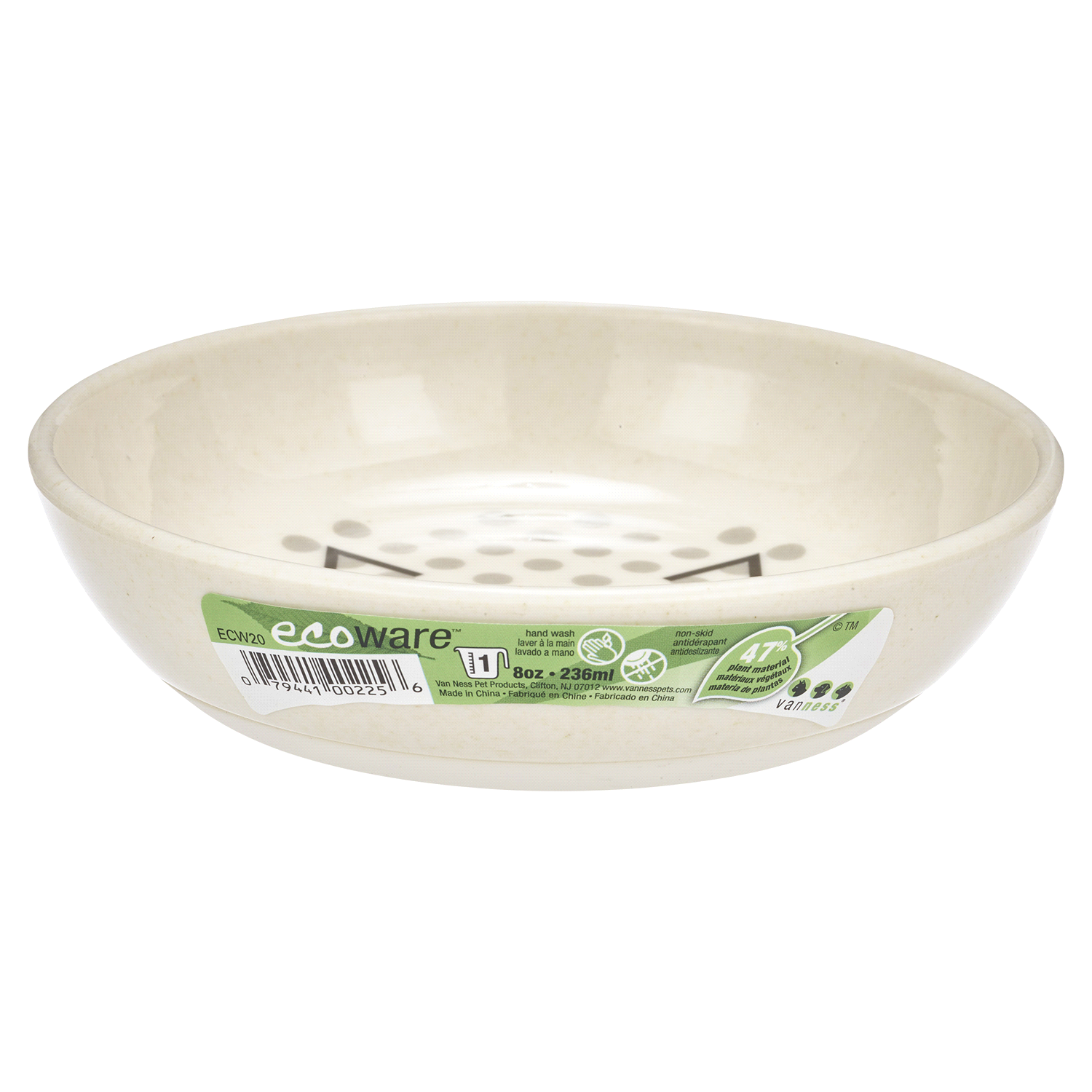 slide 1 of 2, Eco Non-Ski Base Cat Dish, 8 oz