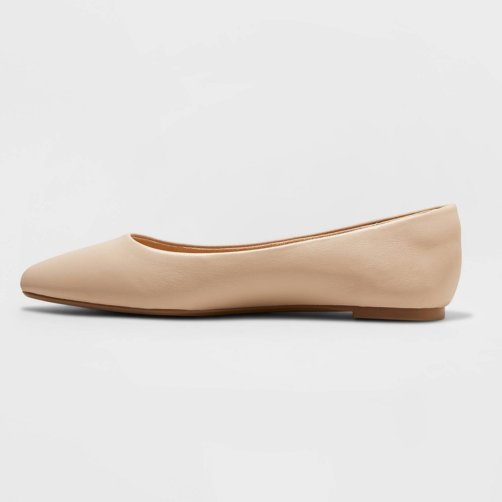 slide 2 of 3, Women's Corinna Pointed Toe Ballet Flats - A New Day Tan 7, 1 ct