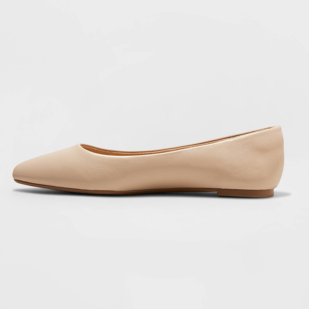 slide 2 of 3, Women's Corinna Pointed Toe Ballet Flats - A New Day Tan 10, 1 ct