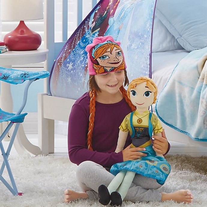 slide 2 of 2, Disney Frozen'' Anna Ponytail Beanie - Pink'', 1 ct