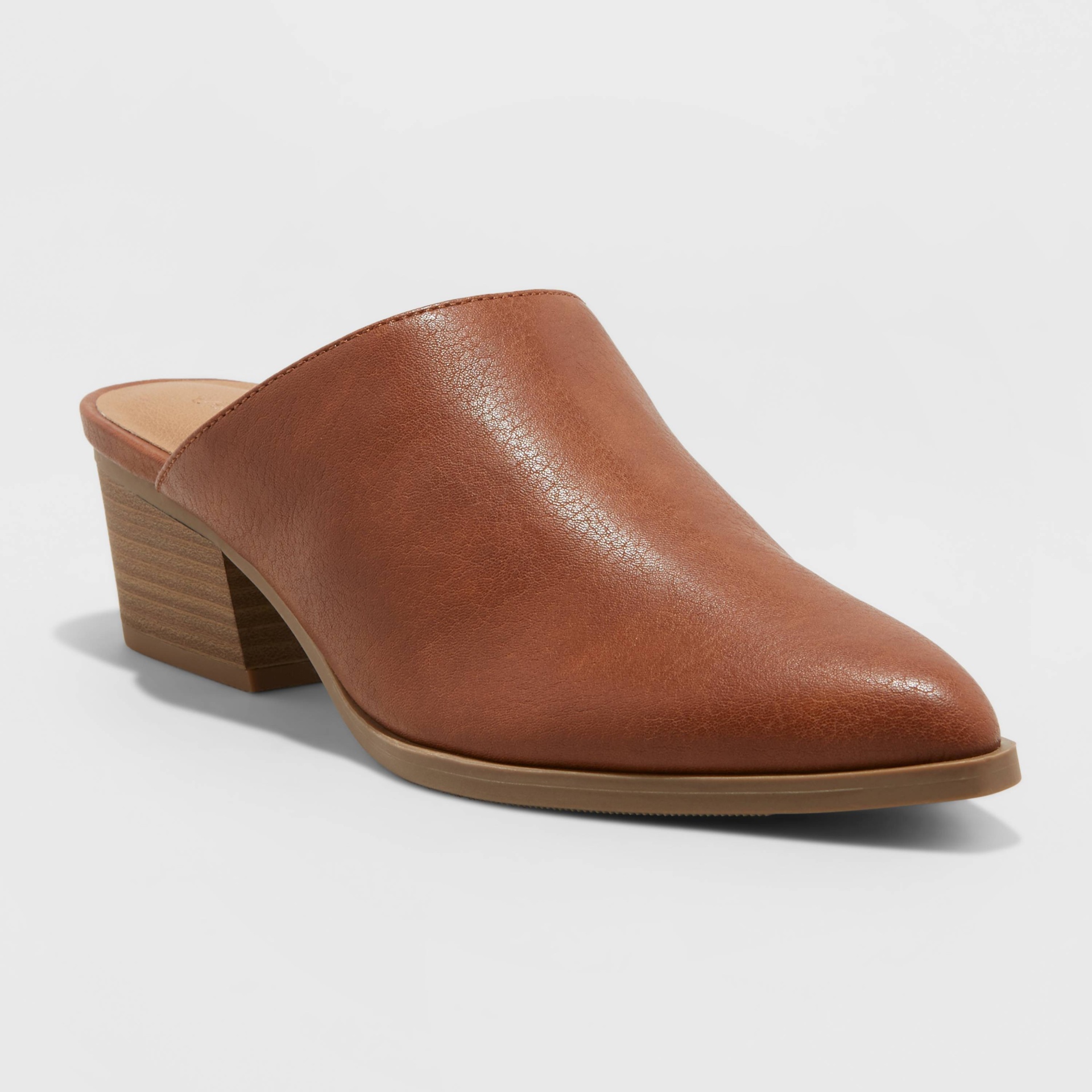 Women's Tobi Heeled Mules - Universal Thread Cognac 8 1 ct | Shipt