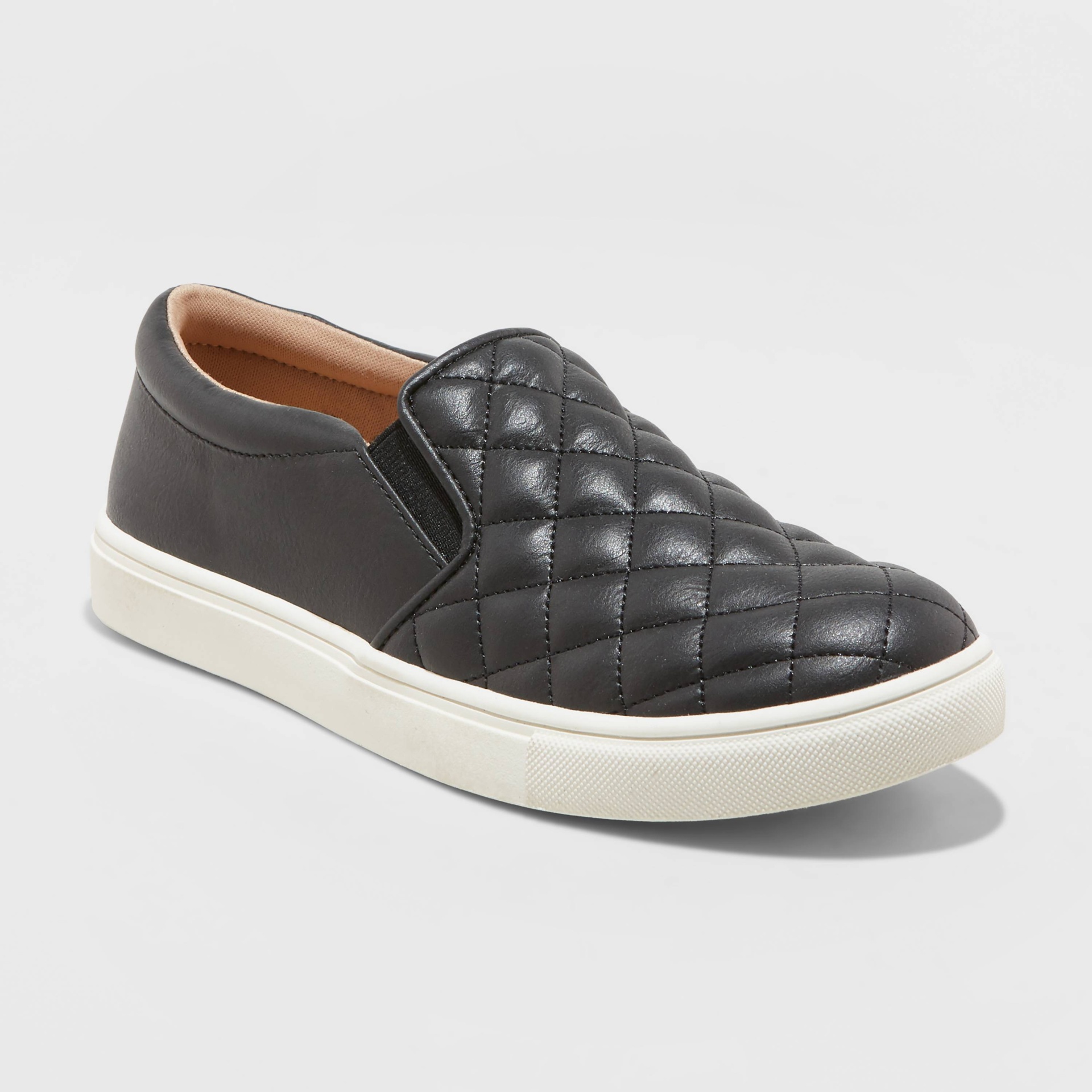 slide 1 of 3, Women's Reese Memory Foam Insole Sneakers - A New Day Black 9.5, 1 ct