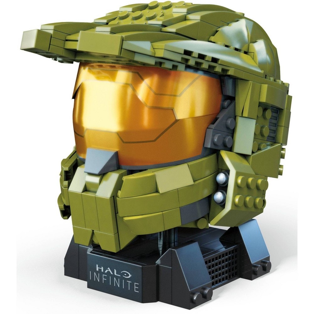 slide 3 of 6, Mega Construx HALO Infinite Master Chief Helmet Construction Set, 1 ct