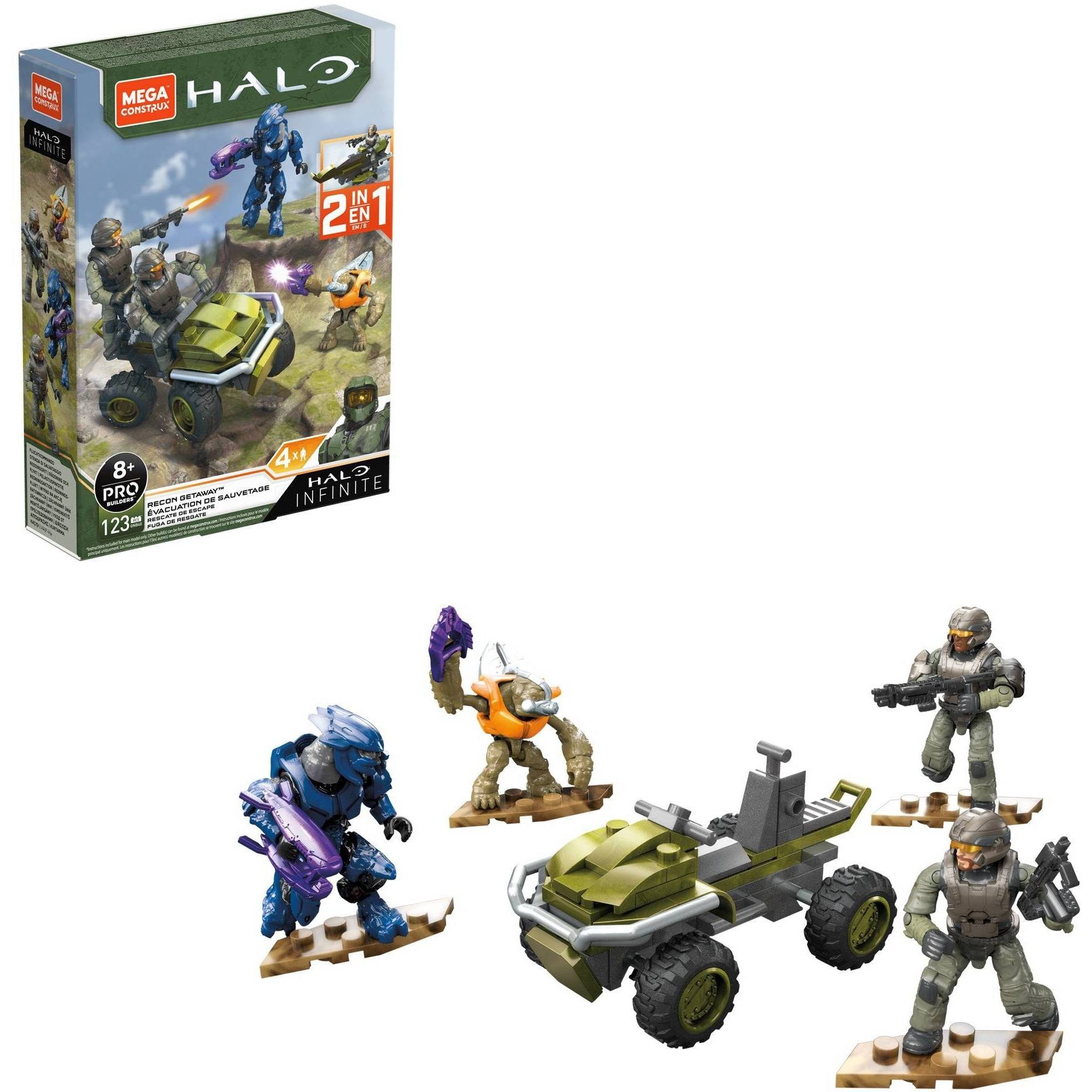 slide 1 of 6, Mega Construx HALO Infinite Recon Getaway Construction Set, 1 ct