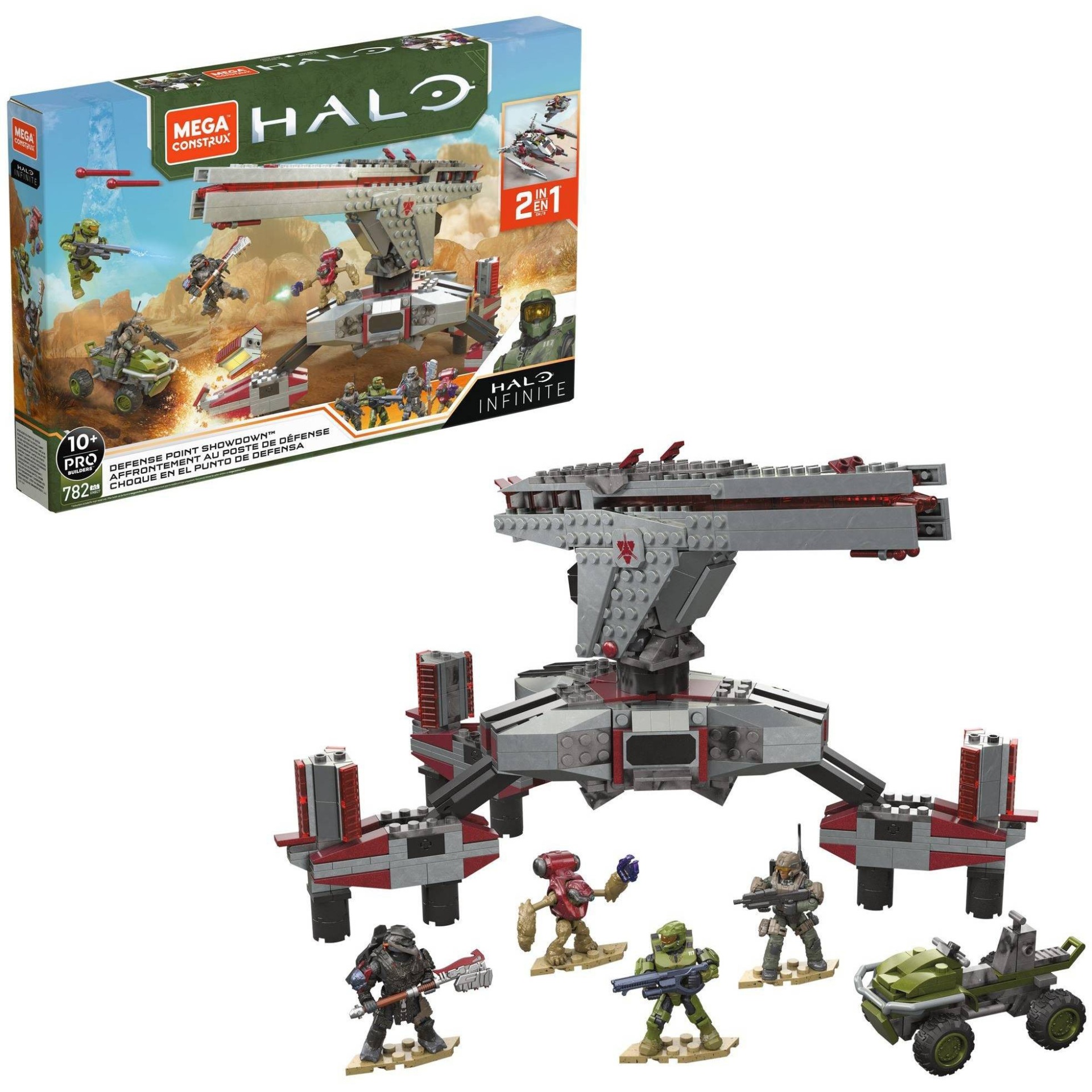 slide 1 of 6, Mega Construx HALO Infinite Defense Point Showdown Construction Set, 1 ct