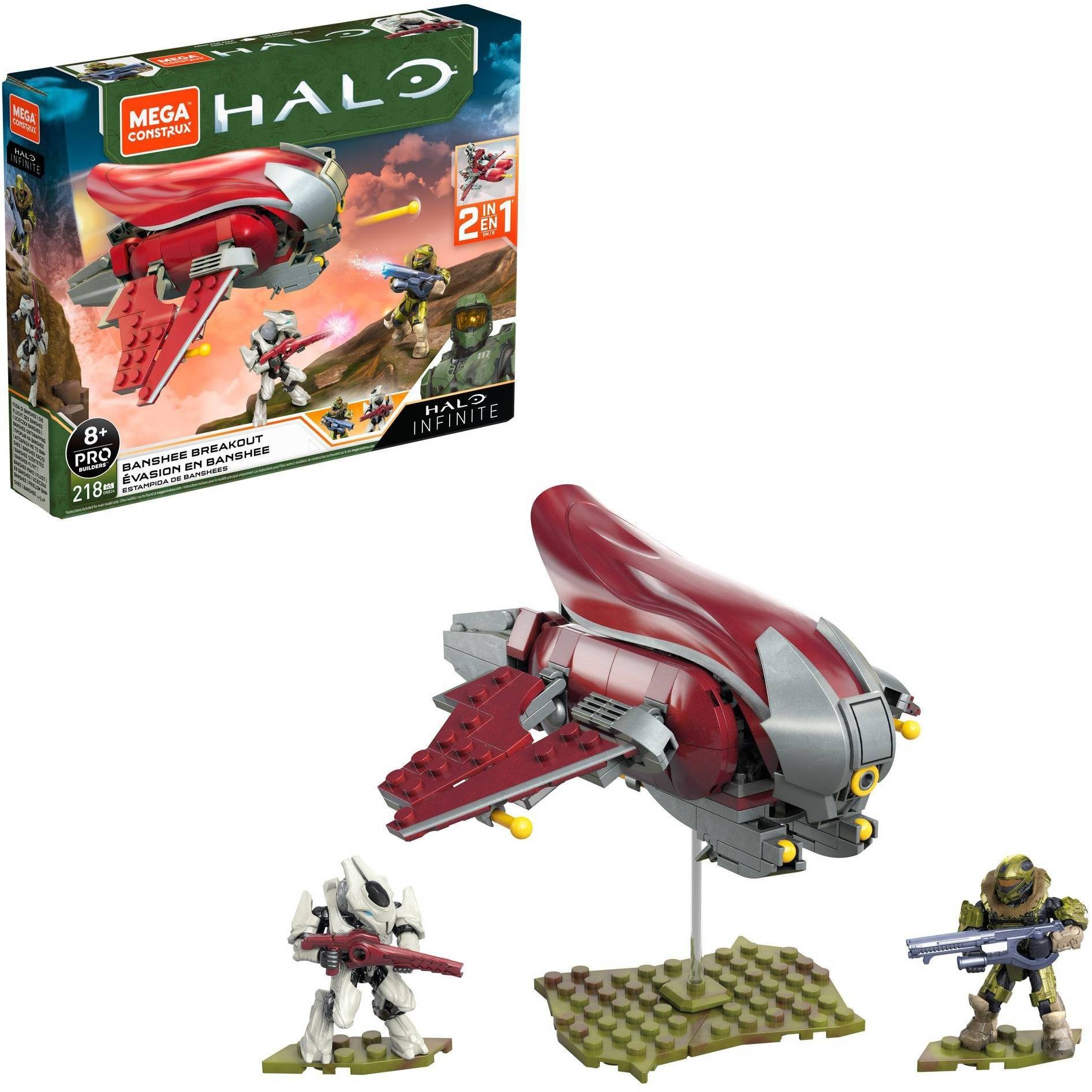 slide 1 of 6, Mega Construx HALO Infinite Banshee Breakout Construction Set, 1 ct