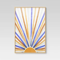 24" x 36" Thin Poster Frame Brass - Room Essentials™: Modern Wall Decor, Polystyrene Material, Sawtooth Mount