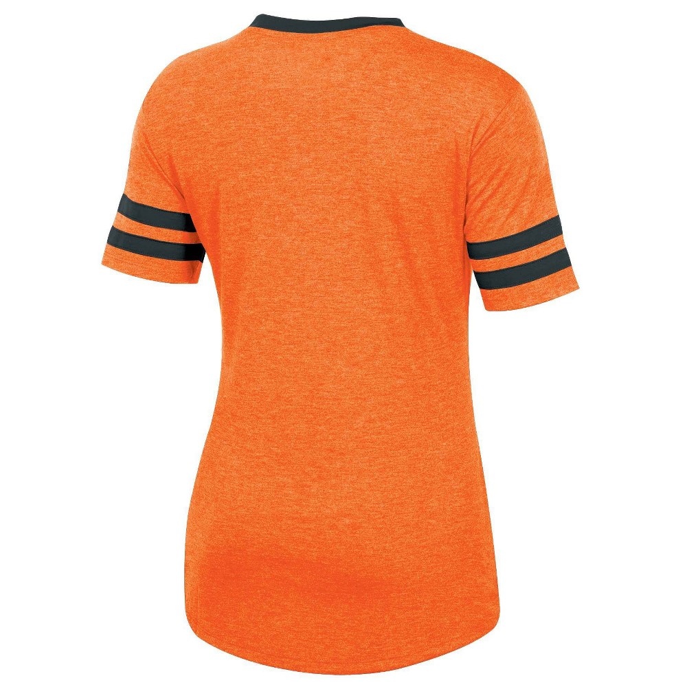 slide 2 of 2, NCAA Oklahoma State Cowboys Women's Short Sleeve V-Neck Heathered T-Shirt - XL, 1 ct