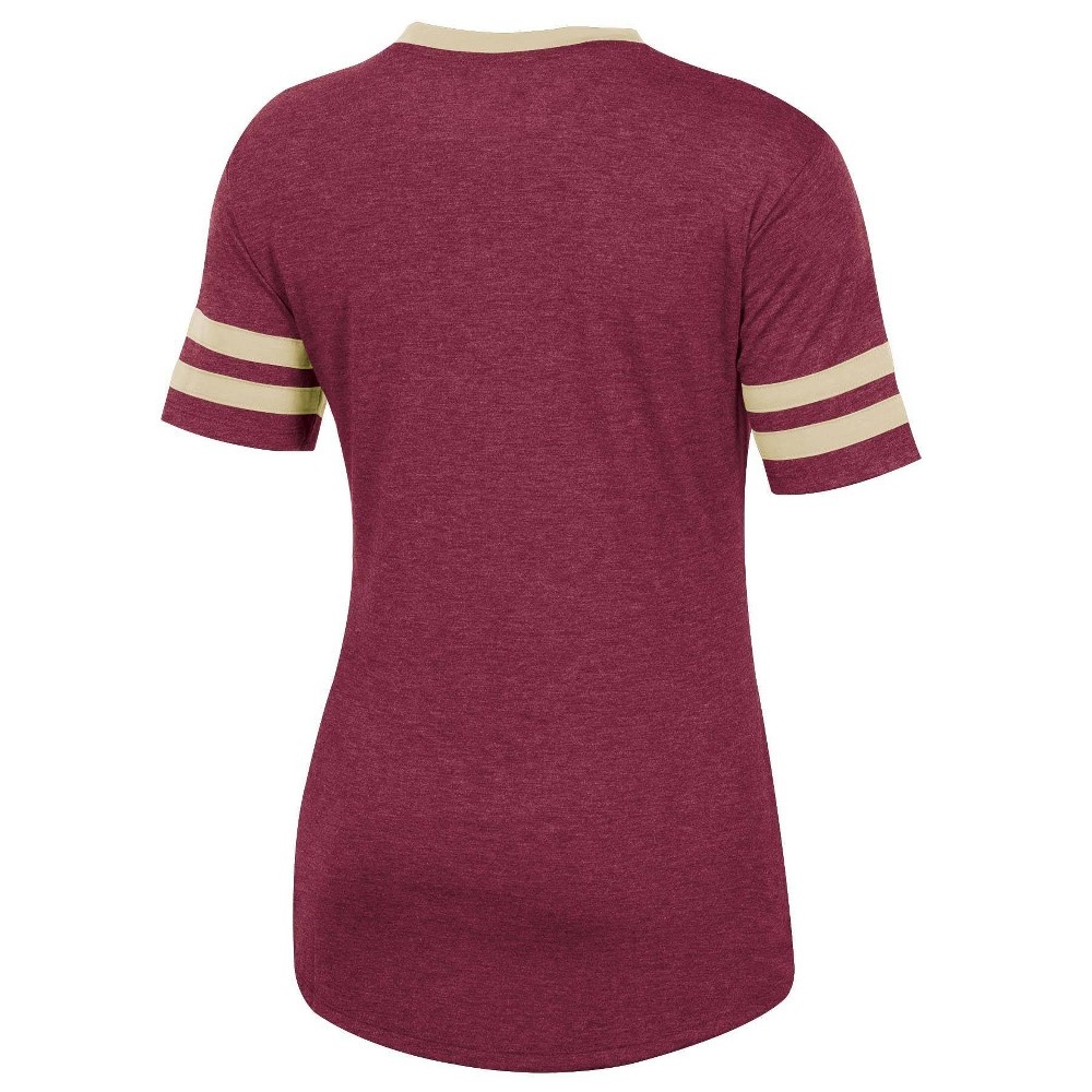 slide 2 of 2, NCAA Florida State Seminoles Women's Short Sleeve V-Neck Heathered T-Shirt - XL, 1 ct