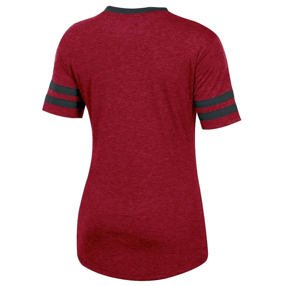 slide 2 of 2, NCAA South Carolina Gamecocks Women's Short Sleeve V-Neck Heathered T-Shirt - XL, 1 ct