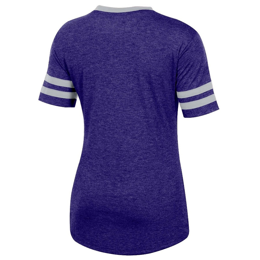 slide 2 of 2, NCAA TCU Horned Frogs Women's Short Sleeve V-Neck Heathered T-Shirt - XL, 1 ct