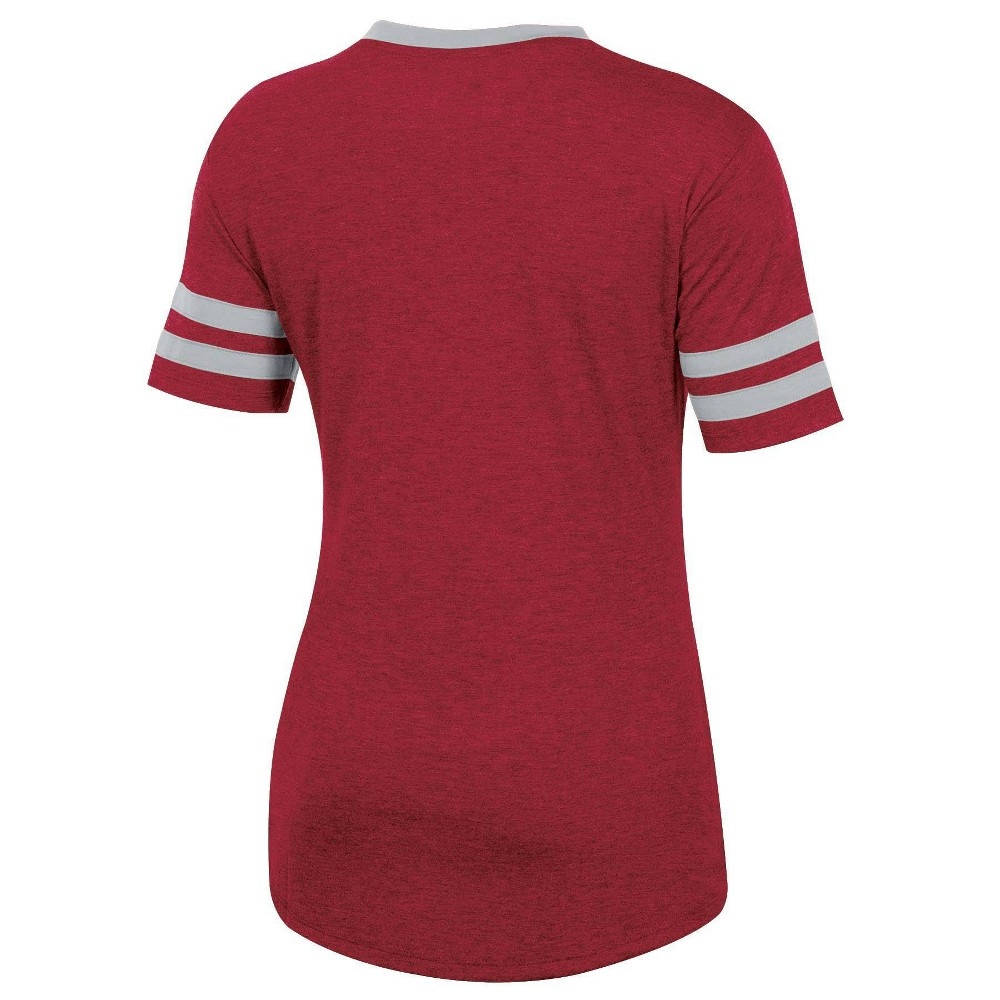 slide 2 of 2, NCAA Alabama Crimson Tide Women's Short Sleeve V-Neck Heathered T-Shirt - XL, 1 ct