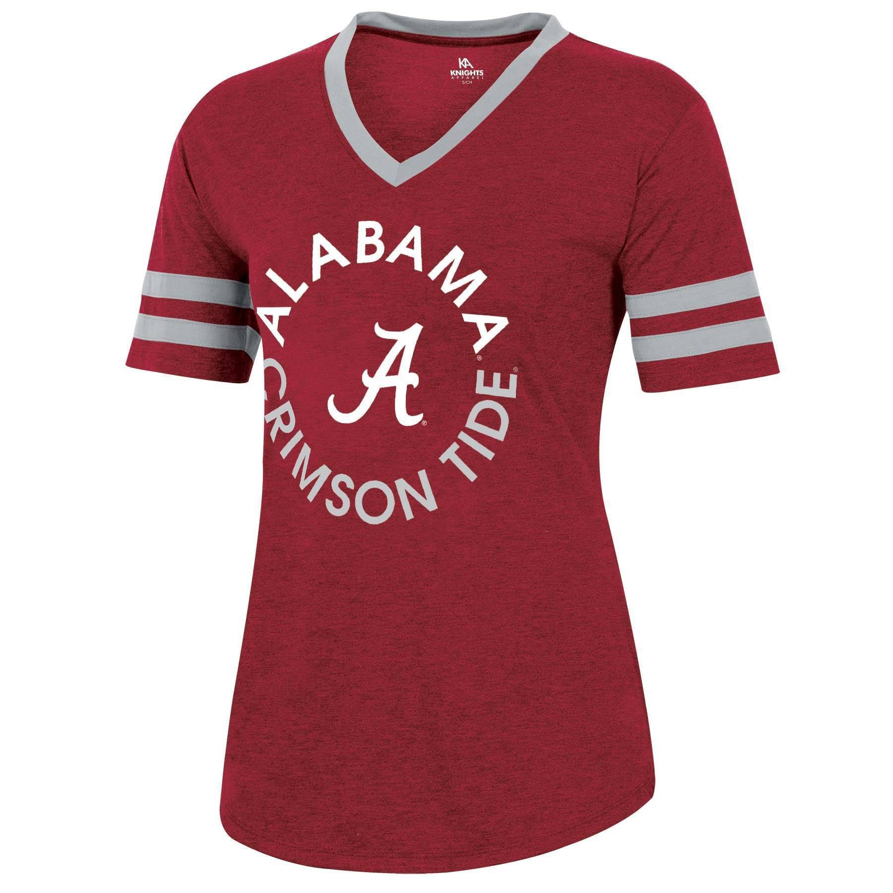 slide 1 of 2, NCAA Alabama Crimson Tide Women's Short Sleeve V-Neck Heathered T-Shirt - XL, 1 ct