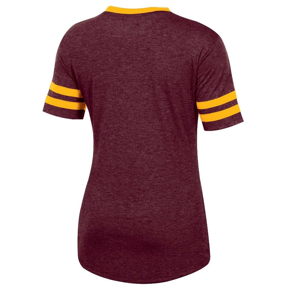 slide 2 of 2, NCAA Arizona State Sun Devils Women's Short Sleeve V-Neck Heathered T-Shirt - XL, 1 ct