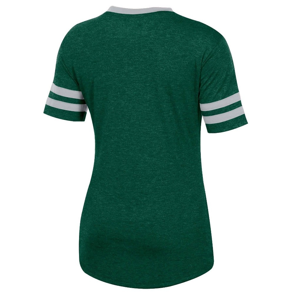 slide 2 of 2, NCAA Michigan State Spartans Women's Short Sleeve V-Neck Heathered T-Shirt - XL, 1 ct