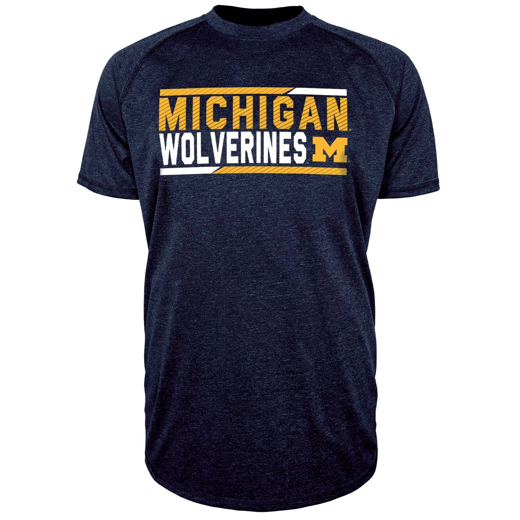 slide 1 of 1, NCAA Michigan Wolverines Men's Short Sleeve Performance T-Shirt - XL, 1 ct