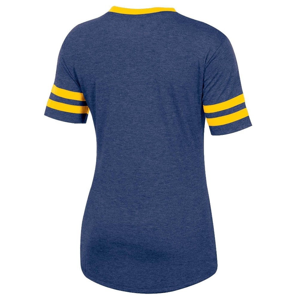 slide 2 of 2, NCAA Michigan Wolverines Women's Short Sleeve V-Neck Heathered T-Shirt - XL, 1 ct