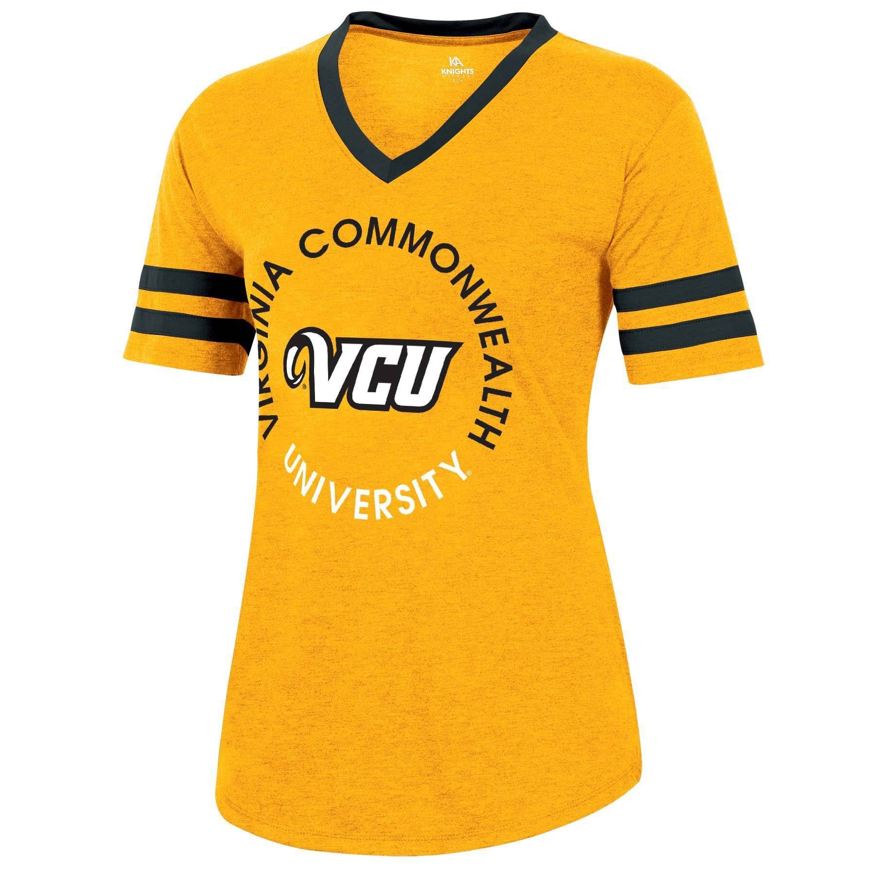 slide 1 of 2, NCAA VCU Rams Women's Short Sleeve V-Neck Heathered T-Shirt - XL, 1 ct