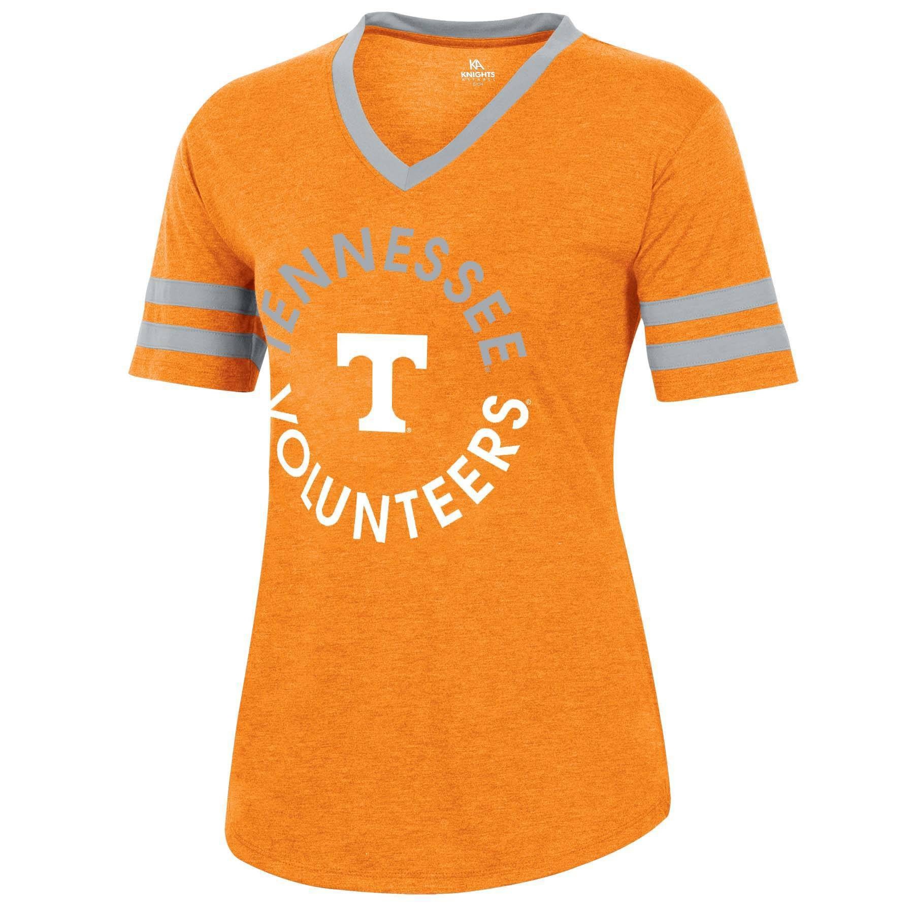 slide 1 of 2, NCAA Tennessee Volunteers Women's Short Sleeve V-Neck Heathered T-Shirt - XL, 1 ct