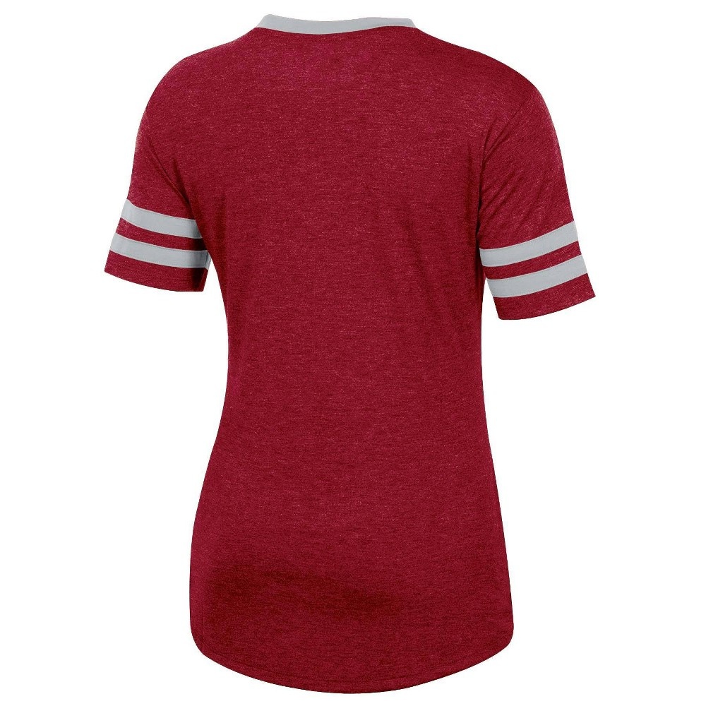 slide 2 of 2, NCAA Washington State Cougars Women's Short Sleeve V-Neck Heathered T-Shirt - XL, 1 ct