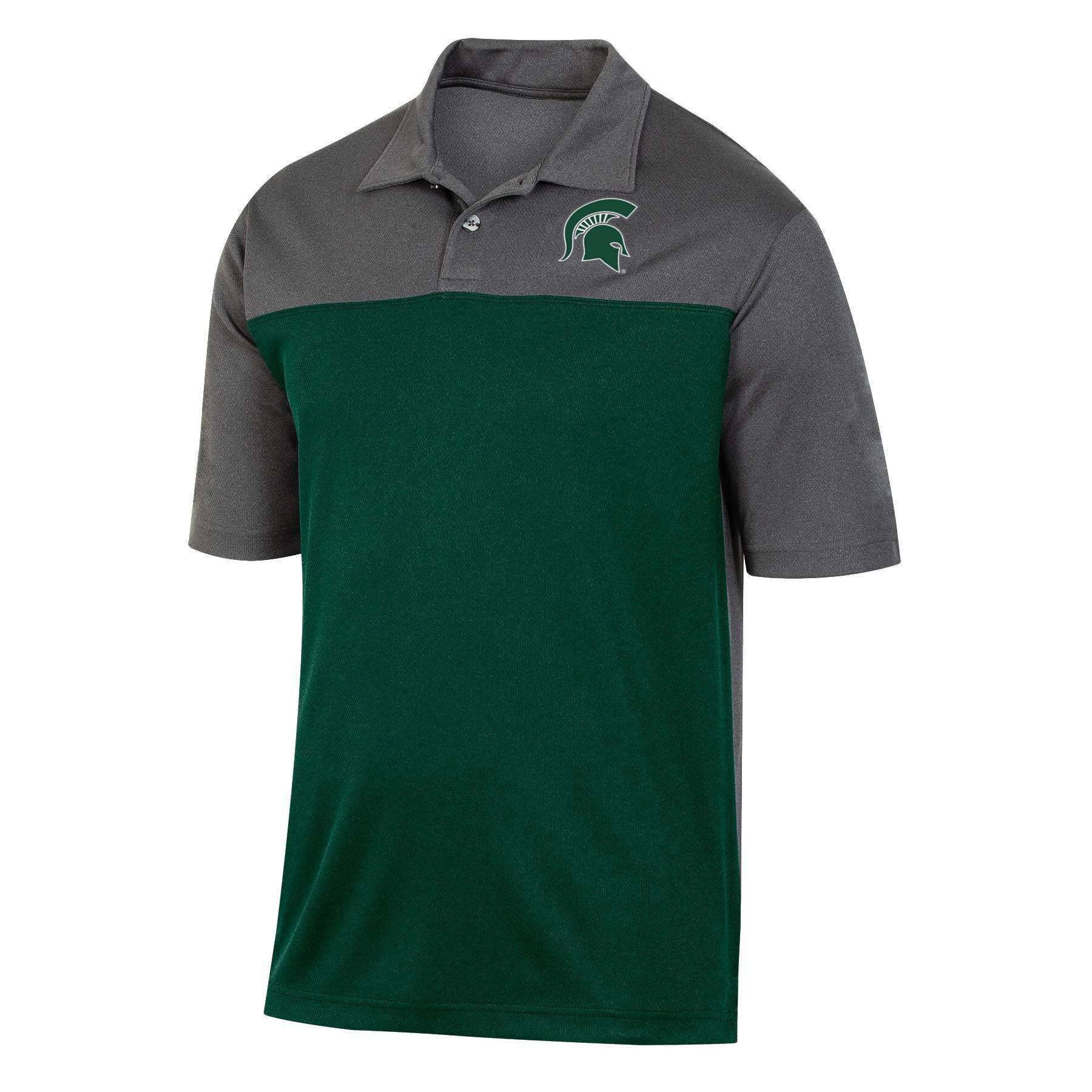 slide 1 of 2, NCAA Michigan State Spartans Men's Short Sleeve Polo Shirt - XL, 1 ct