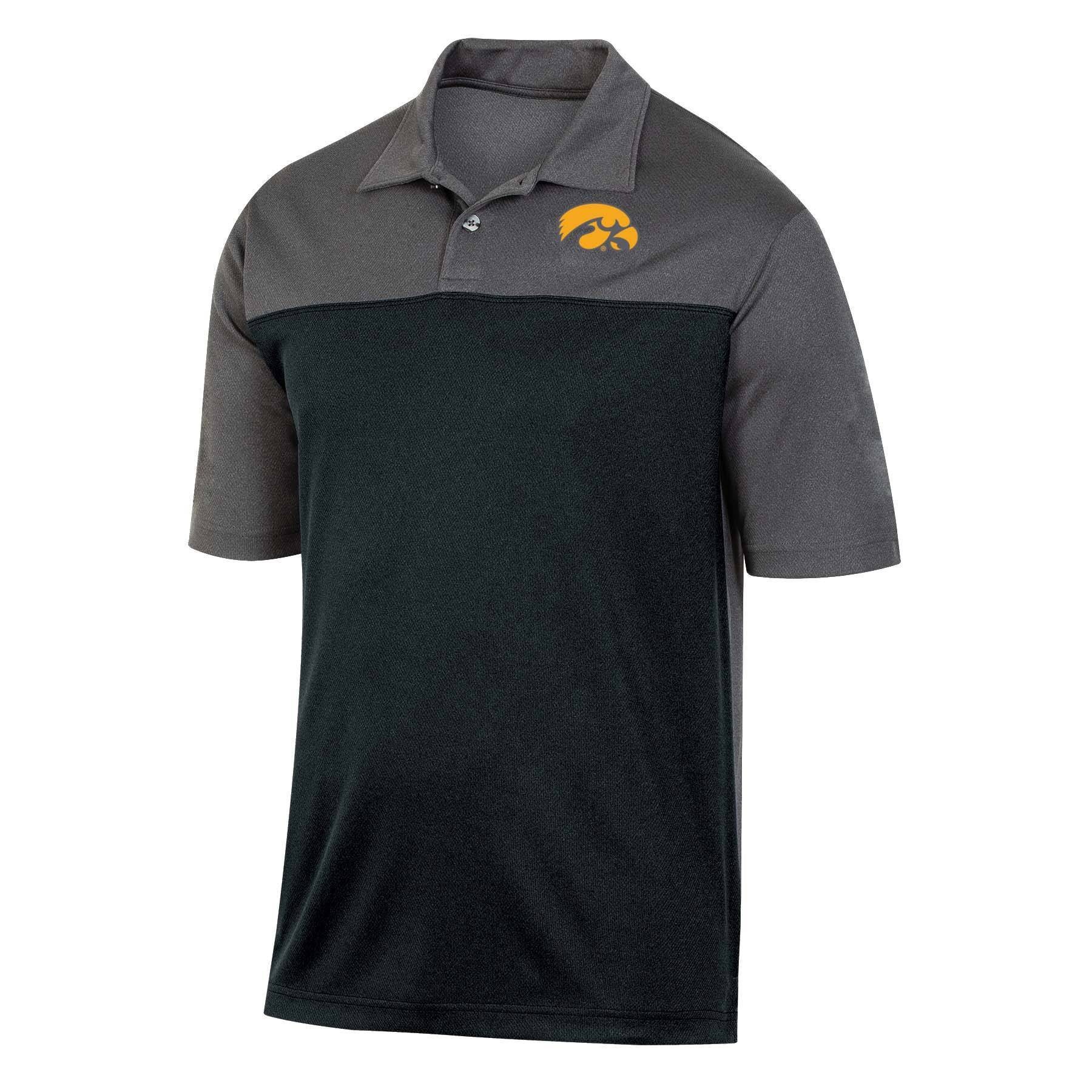 slide 1 of 2, NCAA Iowa Hawkeyes Men's Short Sleeve Polo Shirt - XL, 1 ct