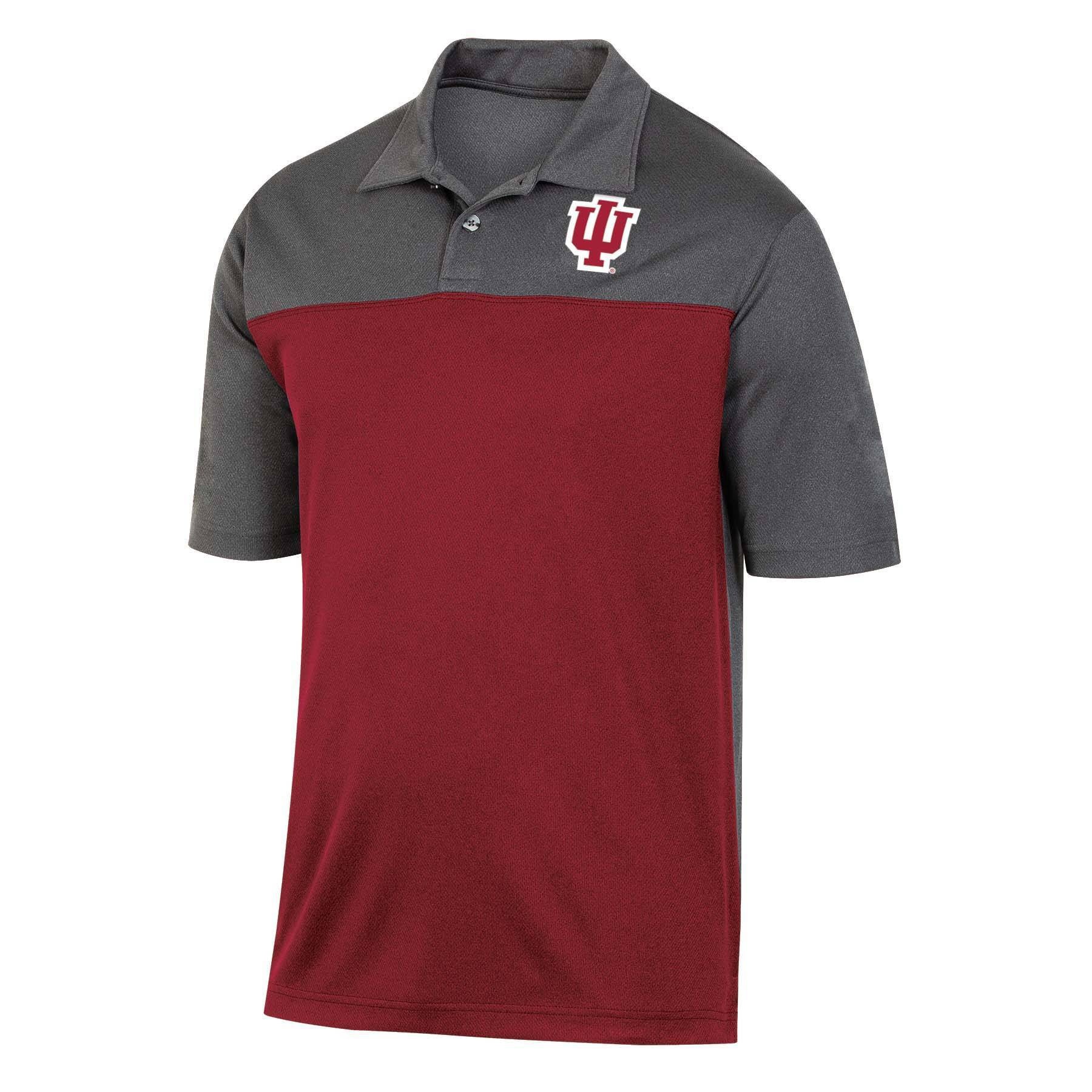 slide 1 of 2, NCAA Indiana Hoosiers Men's Short Sleeve Polo Shirt - XL, 1 ct