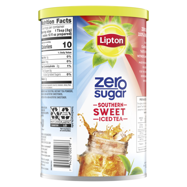 Lipton Iced Tea Mix Zero Sugar Southern Sweet Tea 28 qt | Shipt