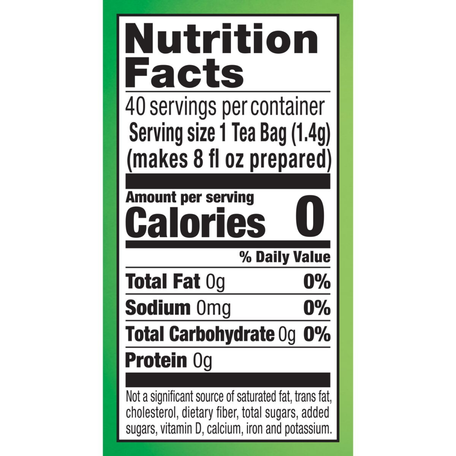 slide 2 of 4, Lipton LPT Decaf Green Tea 6 40ct, 40 ct, 1.97 oz