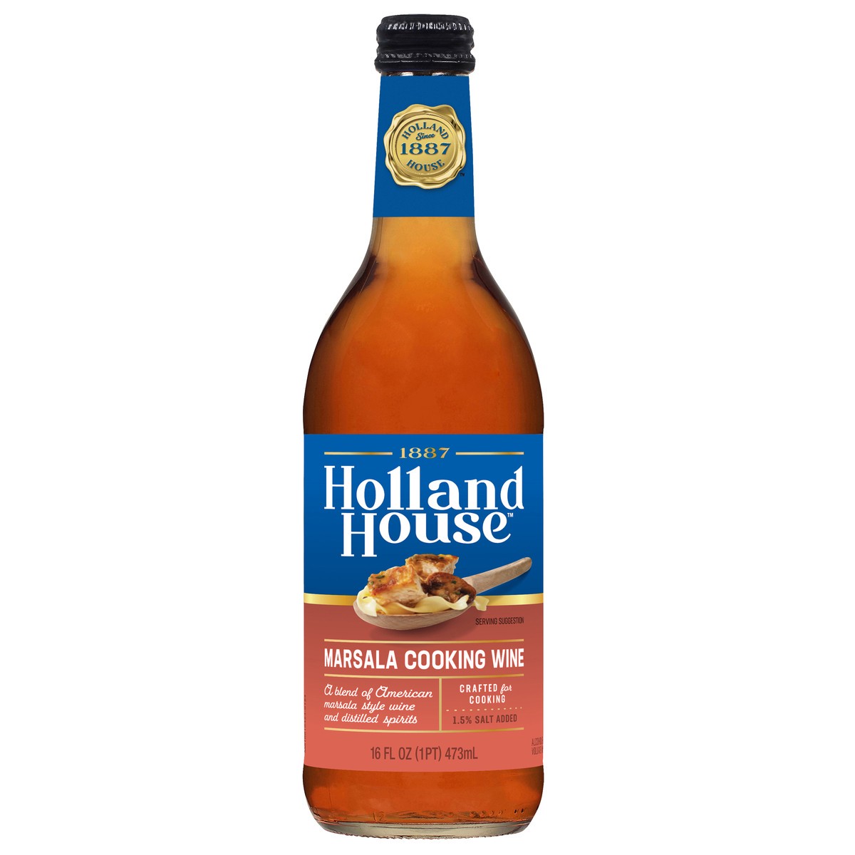 slide 1 of 9, Holland House Marsala cooking wine offers a well-rounded, sweet wine taste with a hint of hazelnut. This cooking wine is made with quality ingredients and seasoned to perfection., 16 fl oz