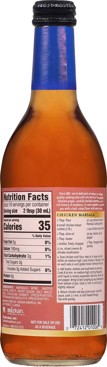 slide 2 of 9, Holland House Marsala Cooking Wine 16 fl oz, 16 fl oz