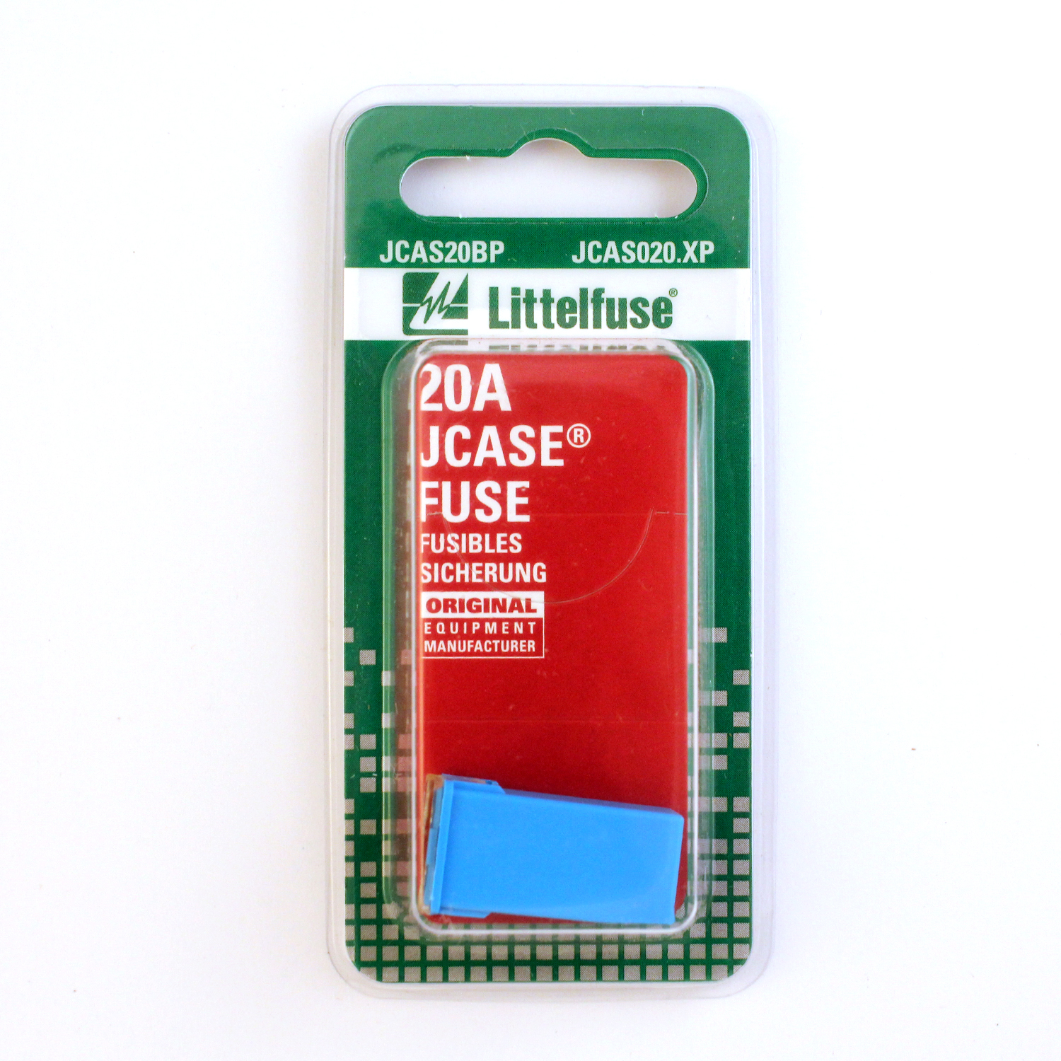 slide 1 of 1, Littelfuse Fuse JCase 32V 20A 1-pc Card, 1 ct