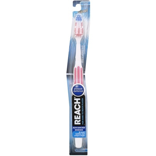 slide 1 of 1, Reach Performance Advance Design Medium Toothbrush, 1 ct
