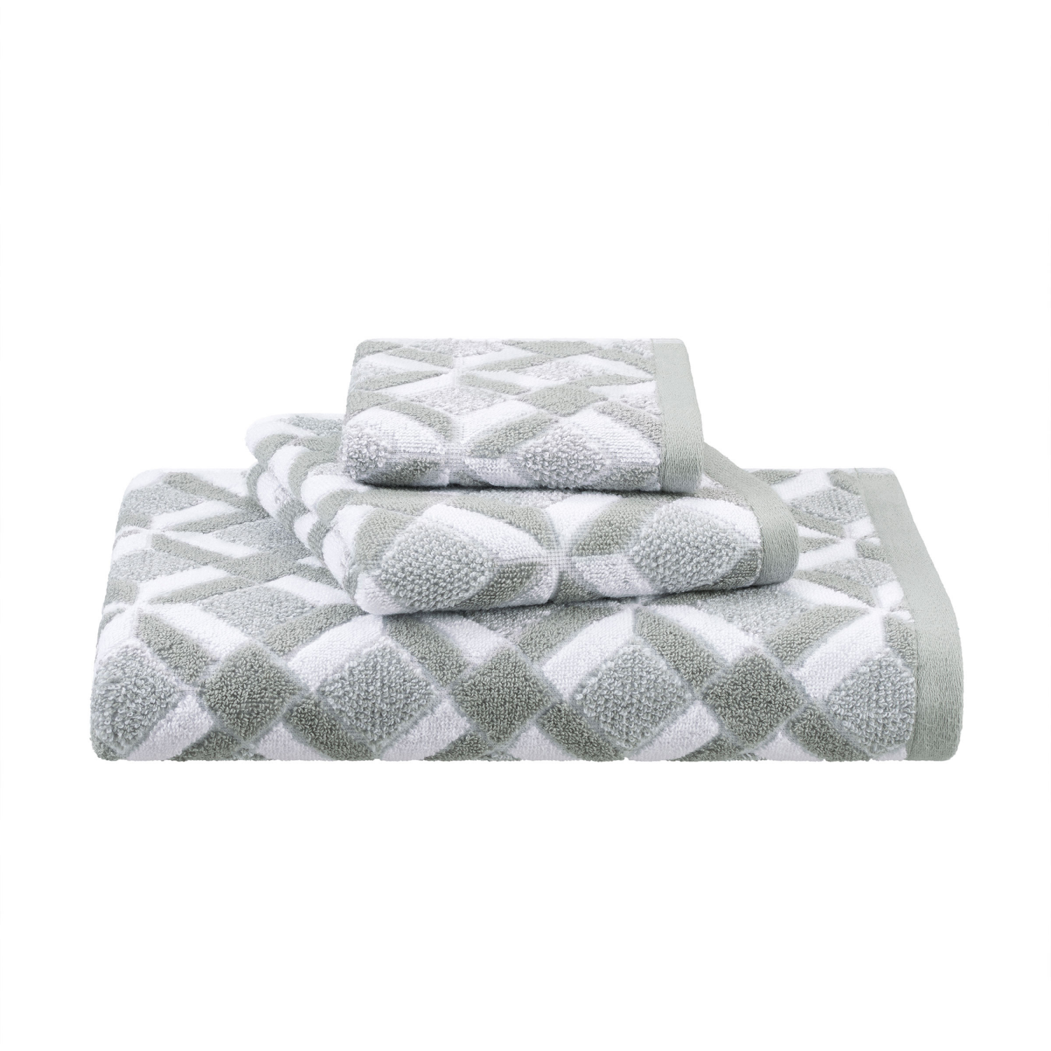 slide 3 of 3, Martex Restore Bath Towel, 30 in x 56 in, Gray Geo, 1 ct