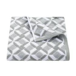 Martex Restore Hand Towel, 16 in x 30 in, Gray Geo
