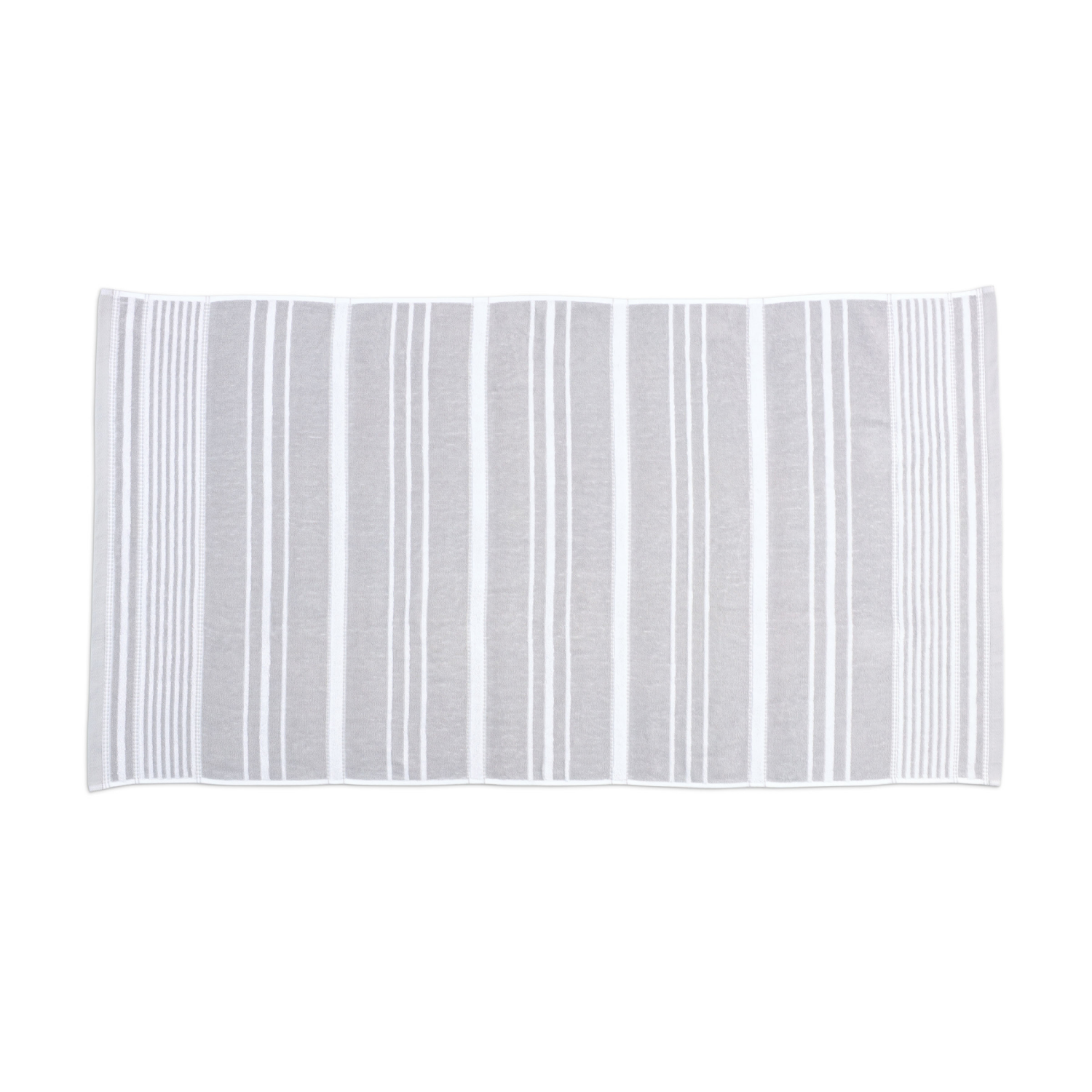 slide 2 of 5, Martex Restore Bath Towel, 30 in x 56 in, Grey Batten Stripe, bath