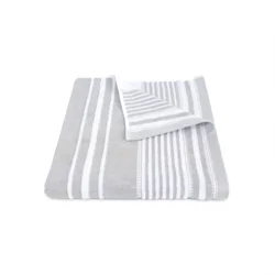 Martex Restore Bath Towel, 30 in x 56 in, Grey Batten Stripe