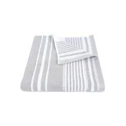 Martex Restore Bath Towel, 30 in x 56 in, Grey Batten Stripe