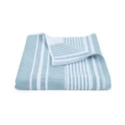 Martex Restore Bath Towel, 30 in x 56 in, Mineral Batten Stripe