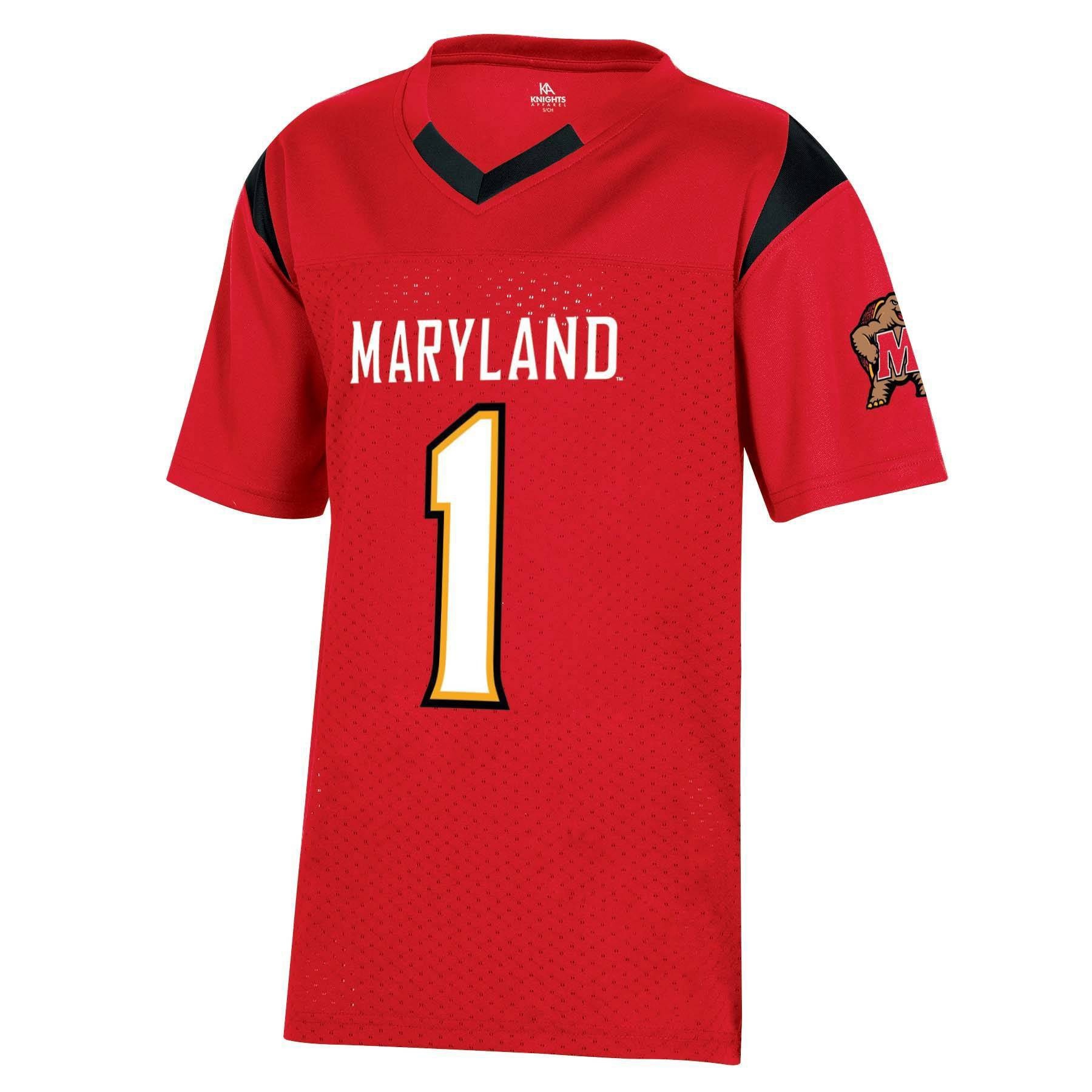 slide 1 of 2, NCAA Maryland Terrapins Boys' Short Sleeve Jersey - XL, 1 ct