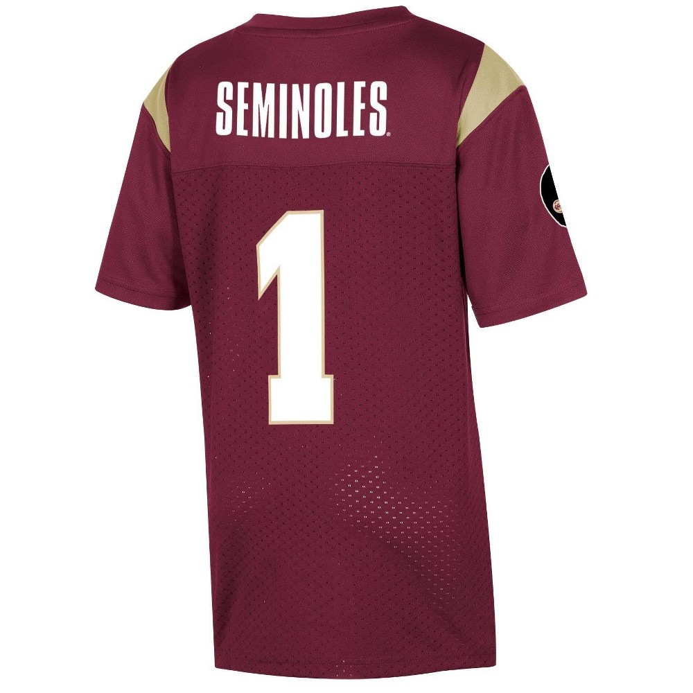 slide 2 of 2, NCAA Florida State Seminoles Boys' Short Sleeve Jersey - XL, 1 ct