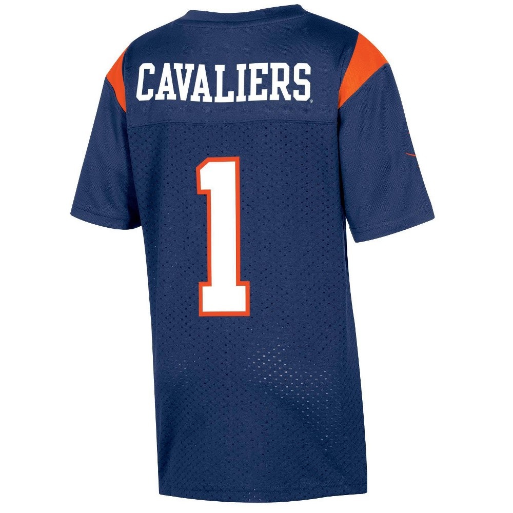 slide 2 of 2, NCAA Virginia Cavaliers Boys' Short Sleeve Jersey - XL, 1 ct