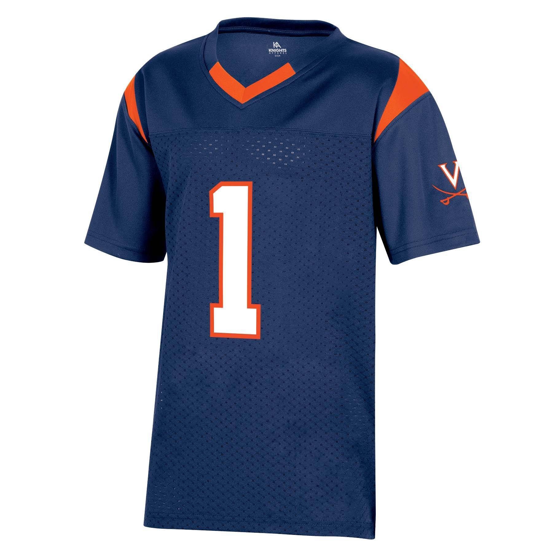 slide 1 of 2, NCAA Virginia Cavaliers Boys' Short Sleeve Jersey - XL, 1 ct