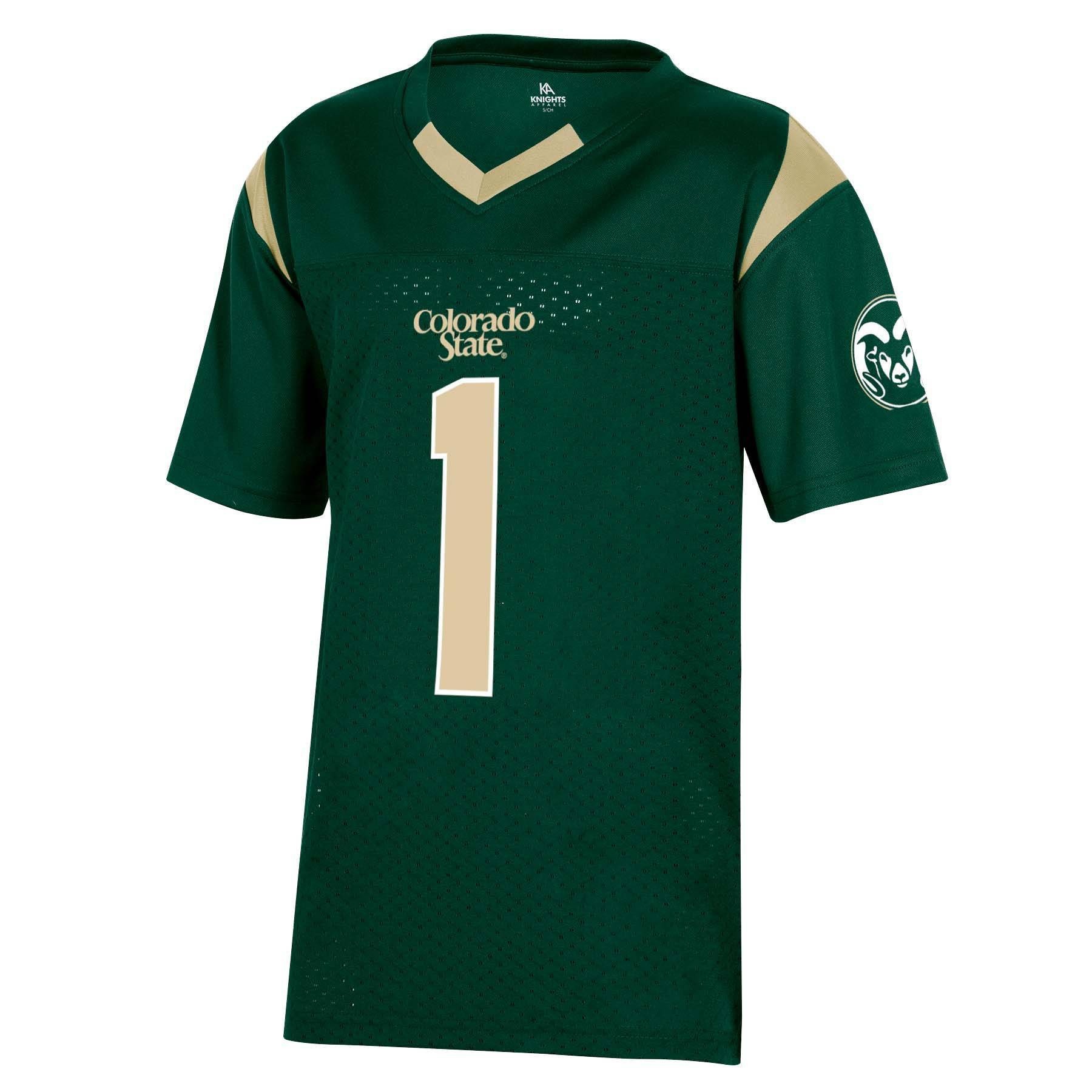 slide 1 of 2, NCAA Colorado State Rams Boys' Short Sleeve Jersey - XL, 1 ct