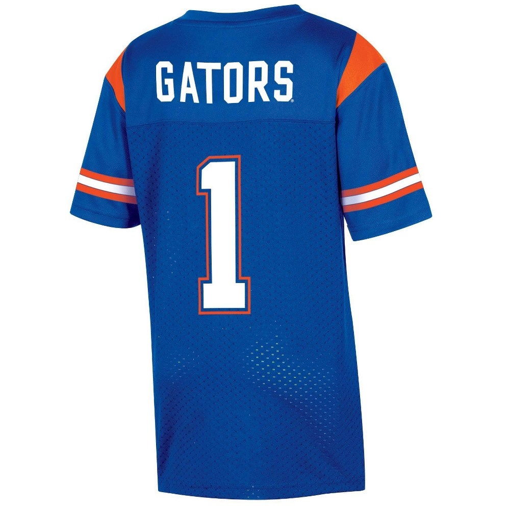 slide 2 of 2, NCAA Florida Gators Boys' Short Sleeve Jersey - XL, 1 ct